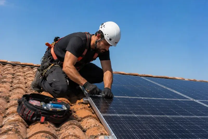 Maintenance et monitoring de panneaux solaires à Buellas